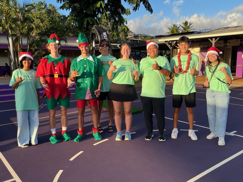 First Tee Hawaii plays through "Flurries of Fun" at Pearl City Elementary School